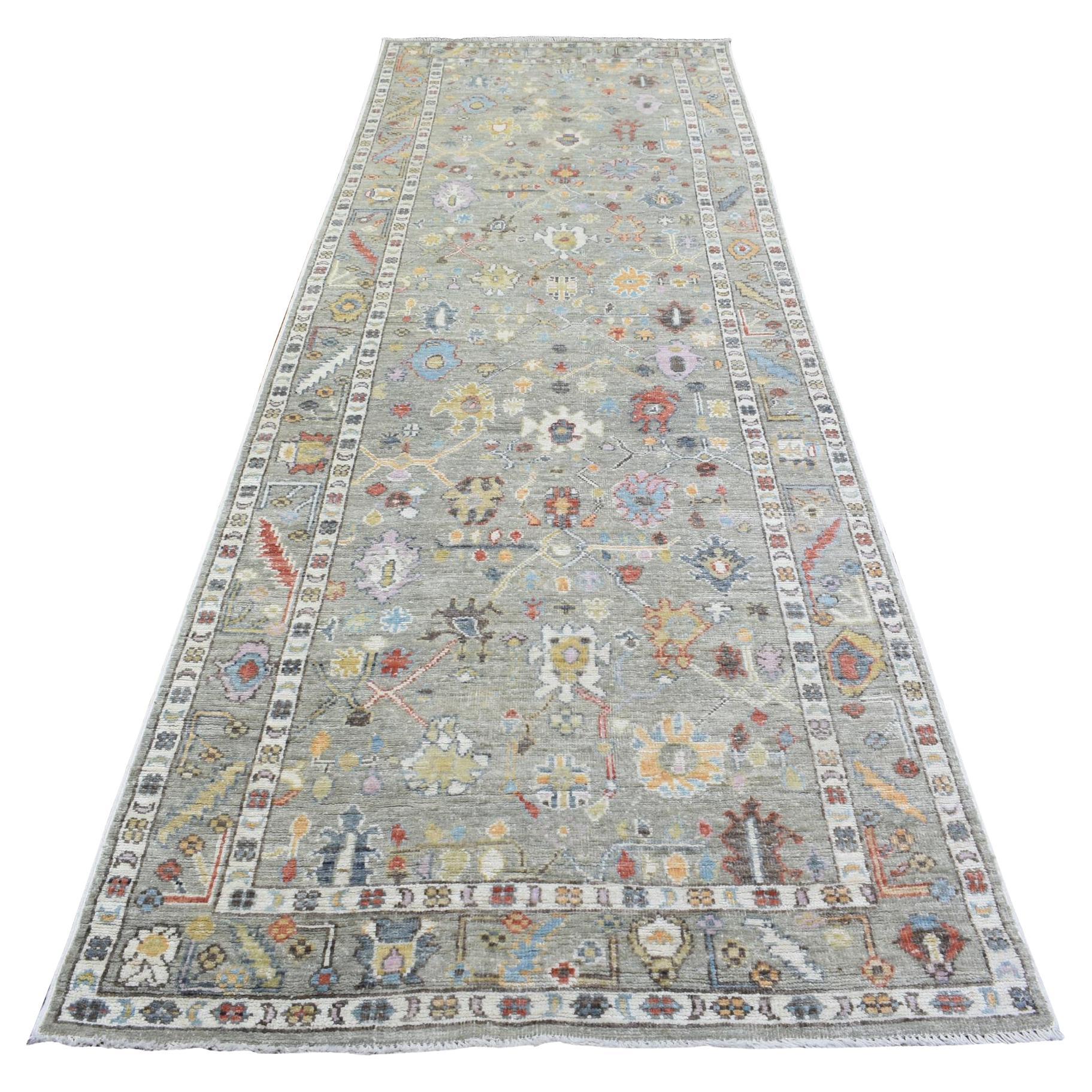 4
x11
10" Topo Angora Afgana Oushak Suave Lana Anudada a Mano Alfombra Oriental de Corredor en venta