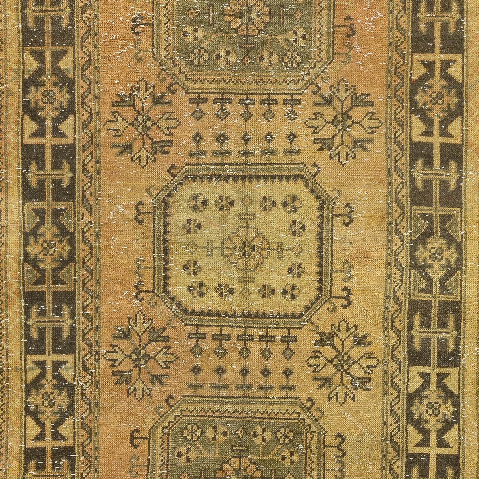 Alfombra de cocina de 4x11,2 pies. Alfombra Runner Vintage. Alfombra de pasillo. Alfombra de escalera. Alfombra de pasillo Anudado a mano en venta