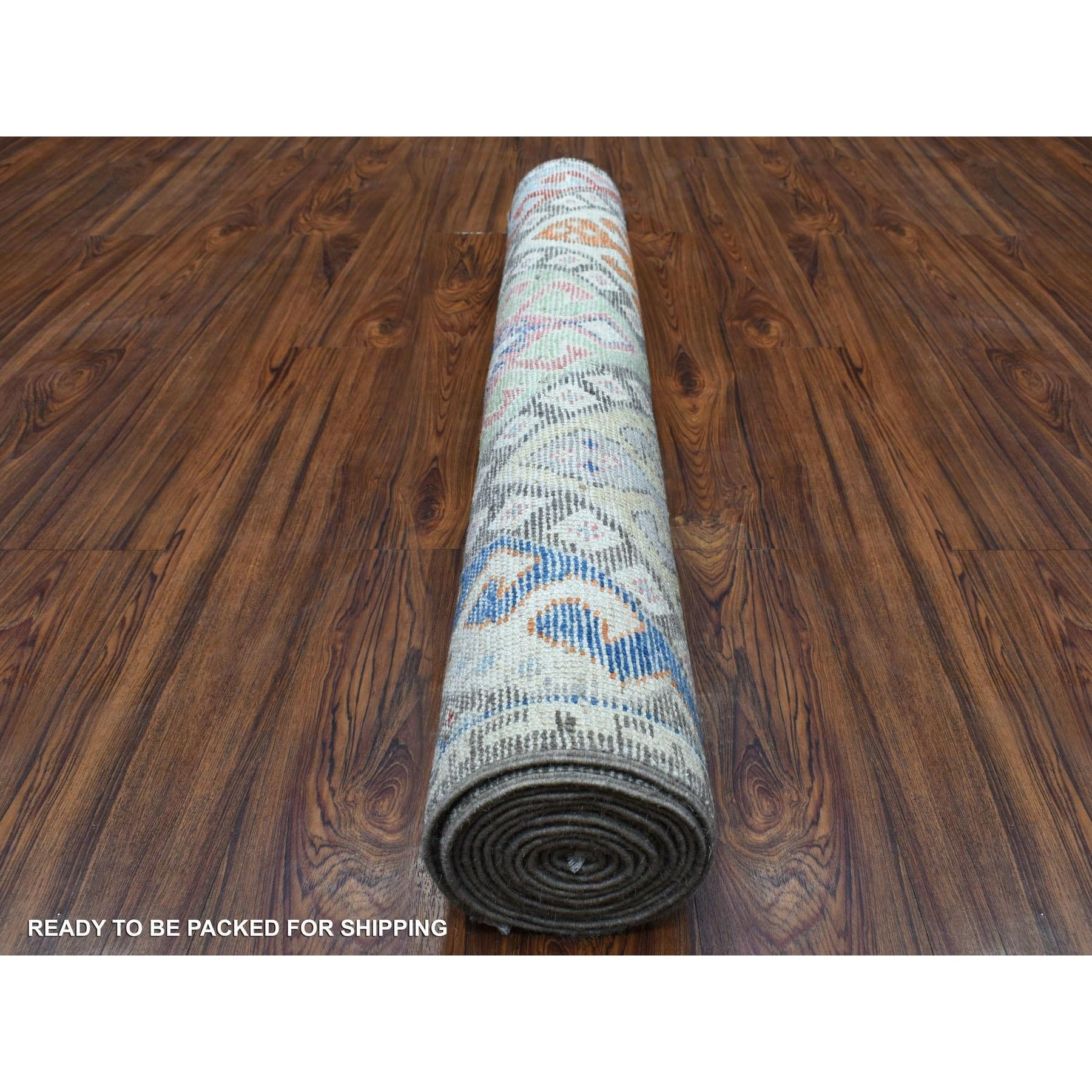 Afghano Tappeto Runner Orientale 4'x11'8