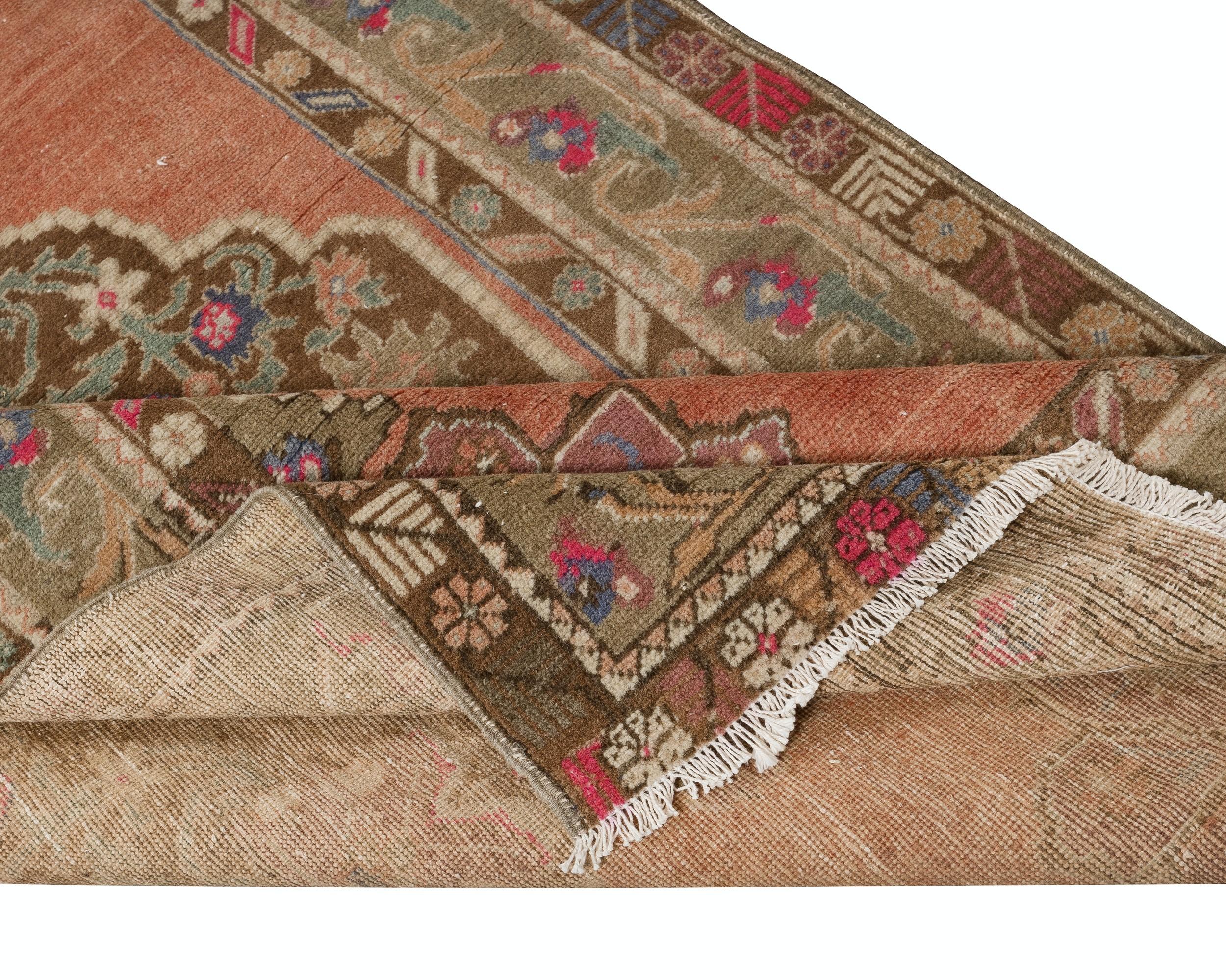 Rustic 4x12.4 Ft Hallway Runner. Kitchen Rug. Corridor Rug. Stair Rug. Entryway Rug For Sale