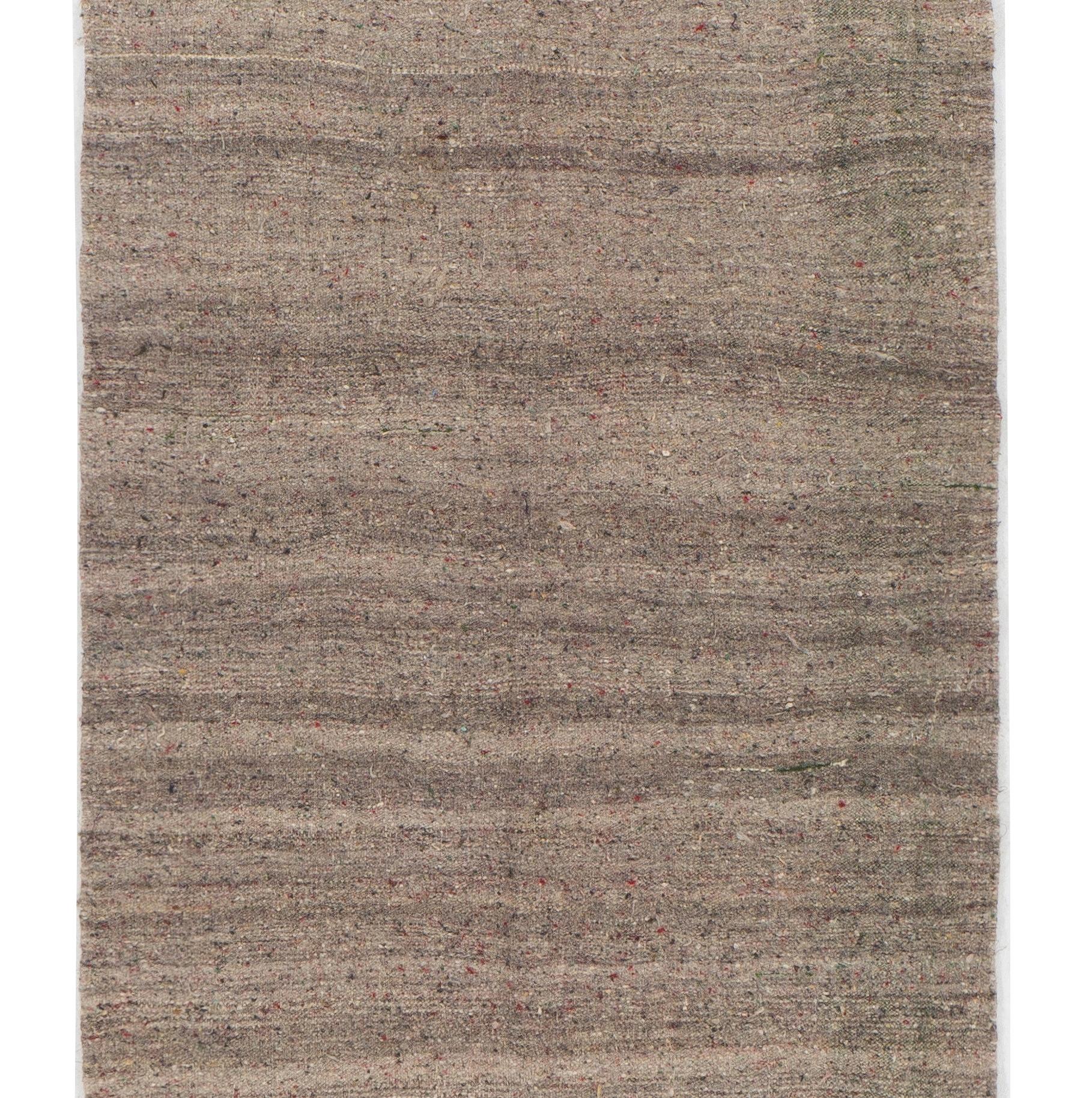 4.2x13.5 Ft Vintage gestreift Kilim Läufer, natürliche Wolle Teppich für Flur & Küche (Kelim) im Angebot