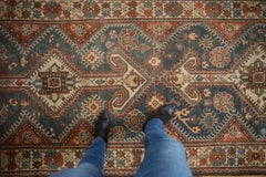 Vintage Distressed Hamadan Rug Runner