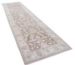 4x14.4 ft Handmade Corridor Runner Rug. Hallway Runner Rug. Floral Kitchen Rug