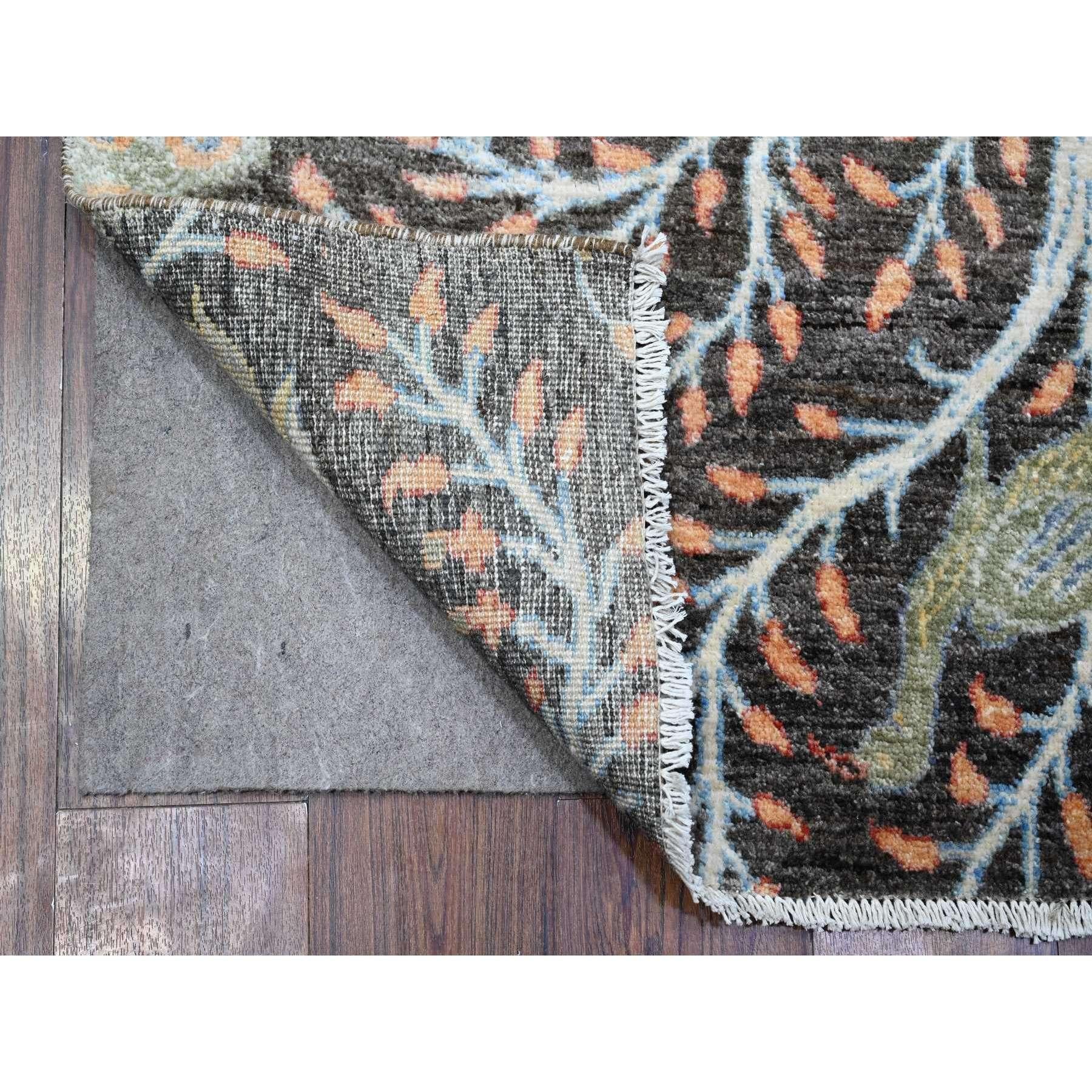 This is a truly genuine one-of-a-kind Afghan Peshawar with Birds of Paradise Design, Hand Knotted, Pure Wool, Oriental Rug. It has been Knotted for months and months in the centuries-old weaving craftsmanship techniques by expert artisans
Primary