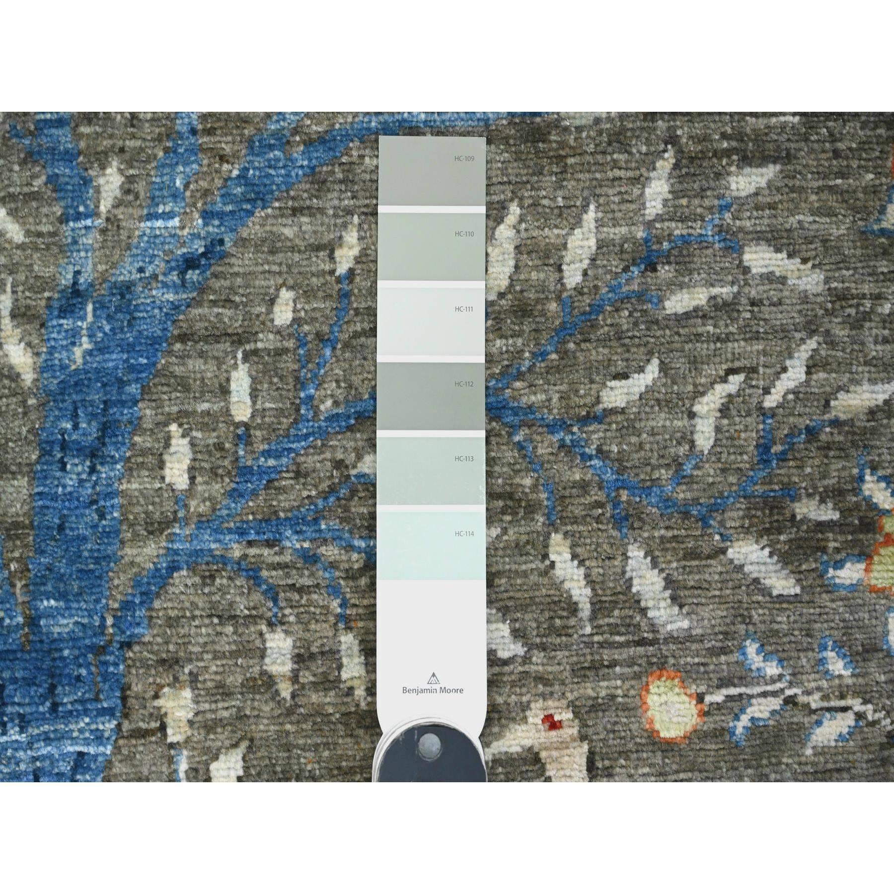 Oushak Tappeto Runner in lana annodato a mano 4'x16'4