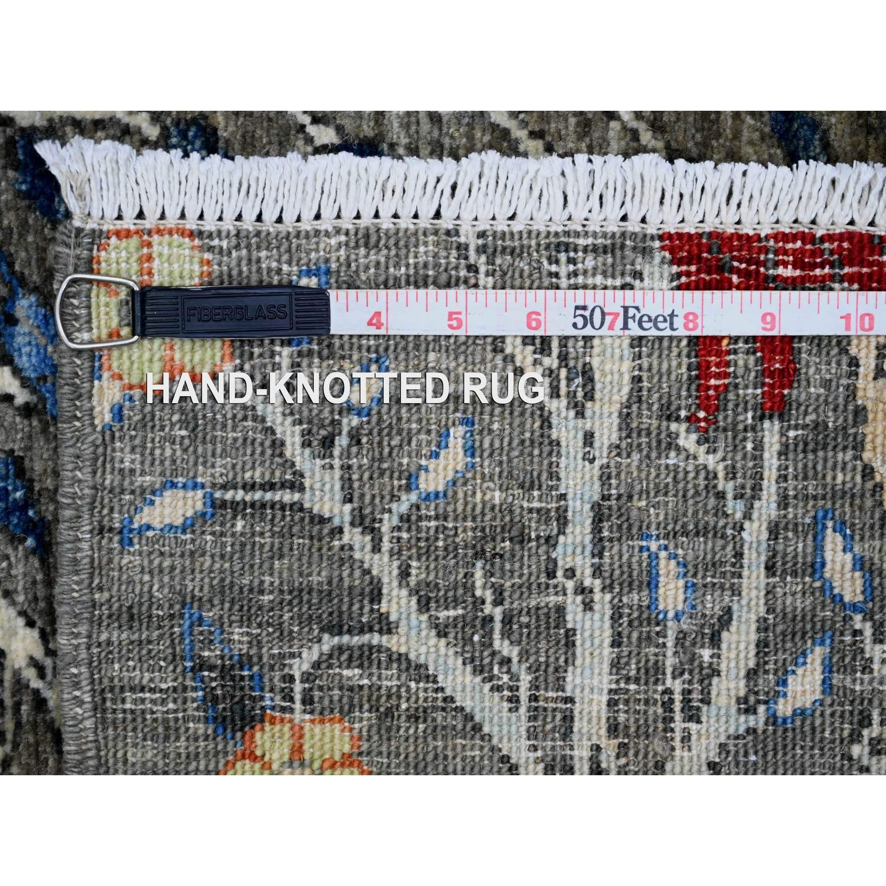 Tappeto Runner in lana annodato a mano 4'x16'4