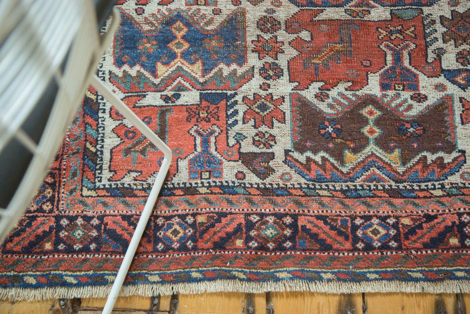 Other Antique Afshar Square Rug For Sale