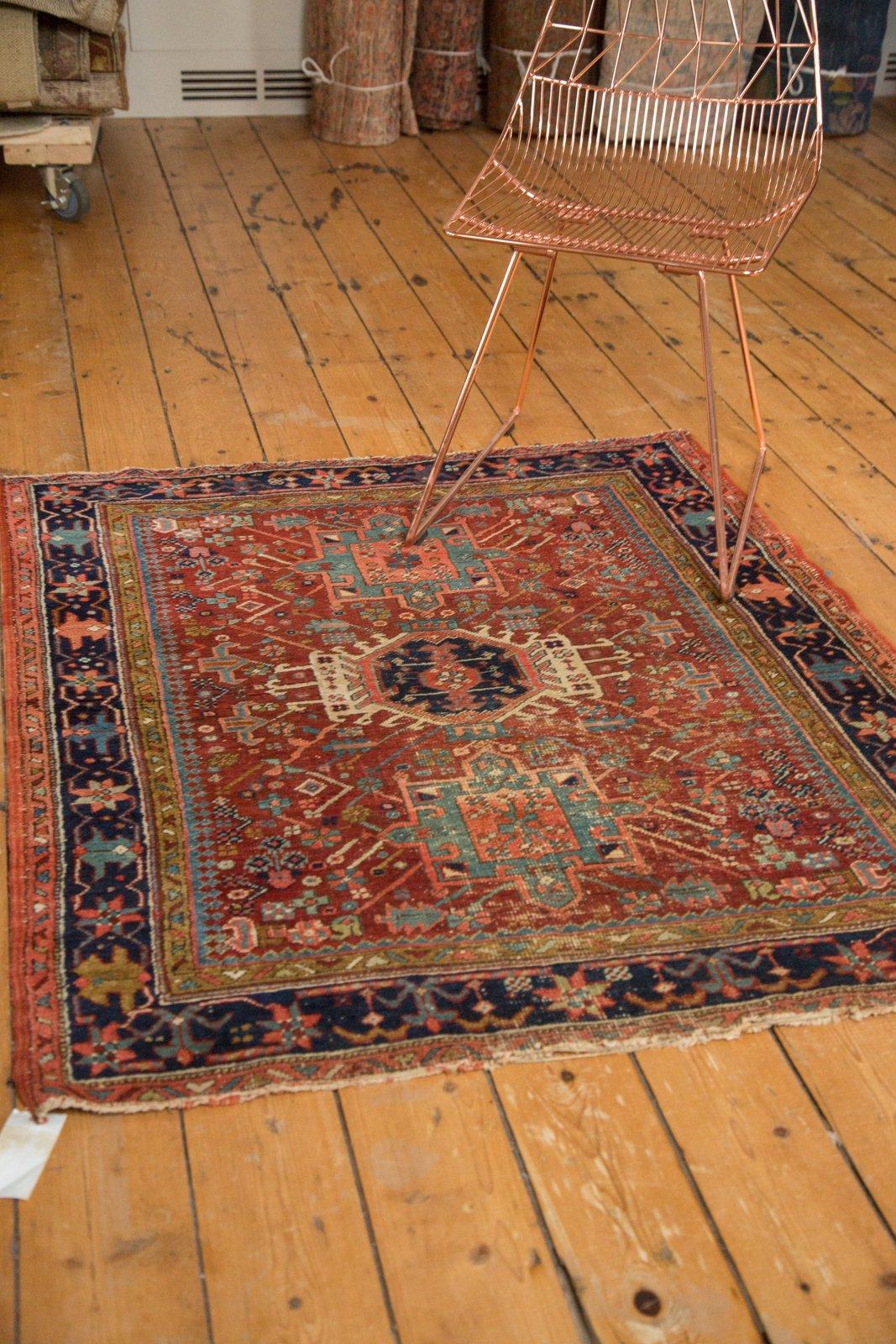 Early 20th Century Antique Fine Karaja Square Rug For Sale