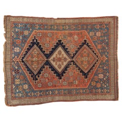 Tapis carré antique Afshar