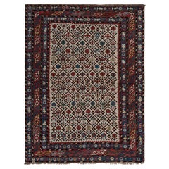 4x5 Ft Antique Caucasian Shirvan Rug, Ca 1880