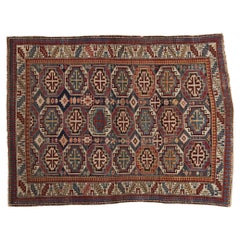 Kaukasischer quadratischer Vintage-Teppich