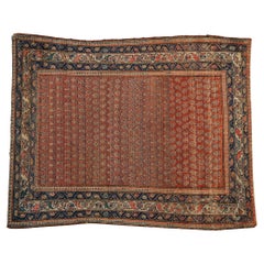 Tapis carré vintage Hamadan