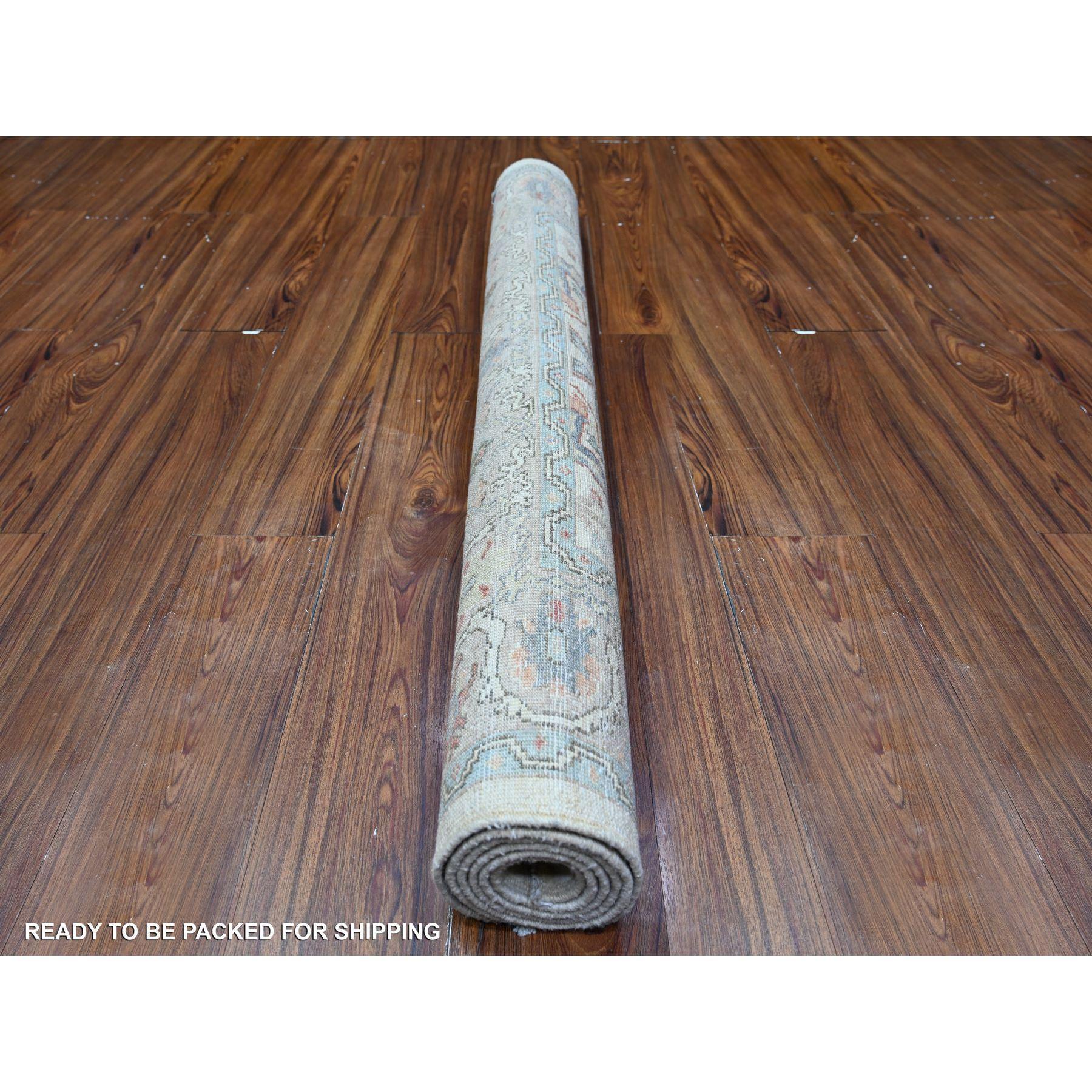 Afghan 4'x5'10 Tapis en laine fine grise Aryana Bidjar Garus Design Knots Rugs en vente