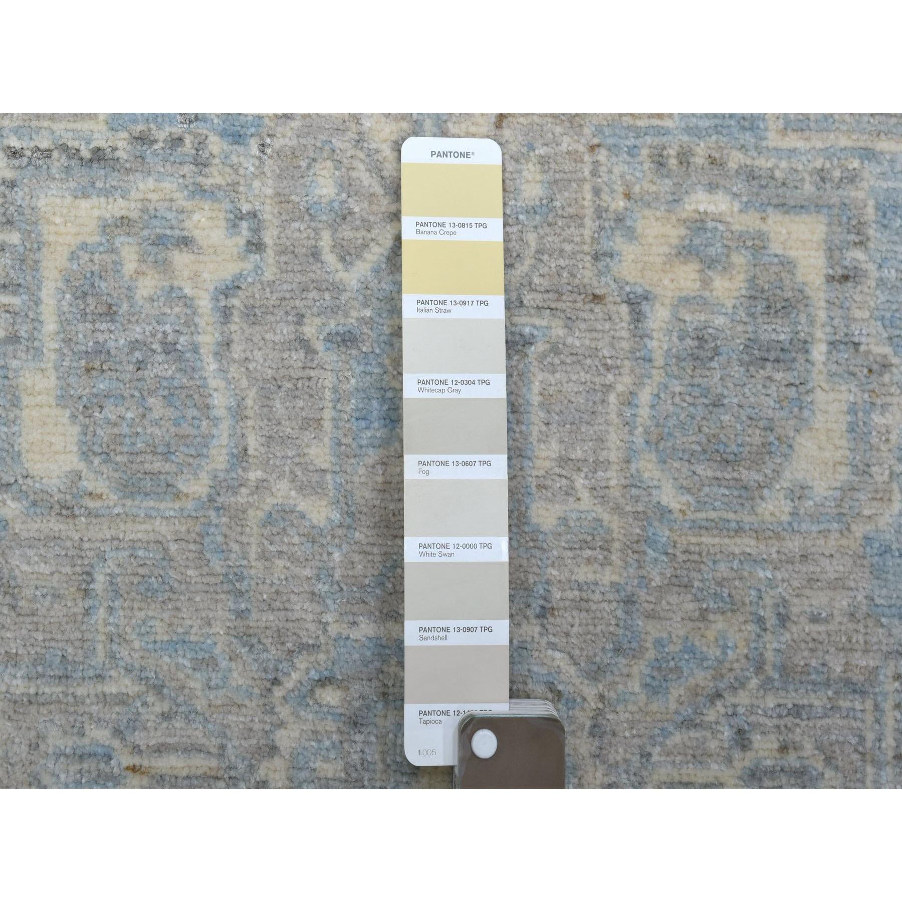 Oushak Tapis noué à la main 4'x5'3