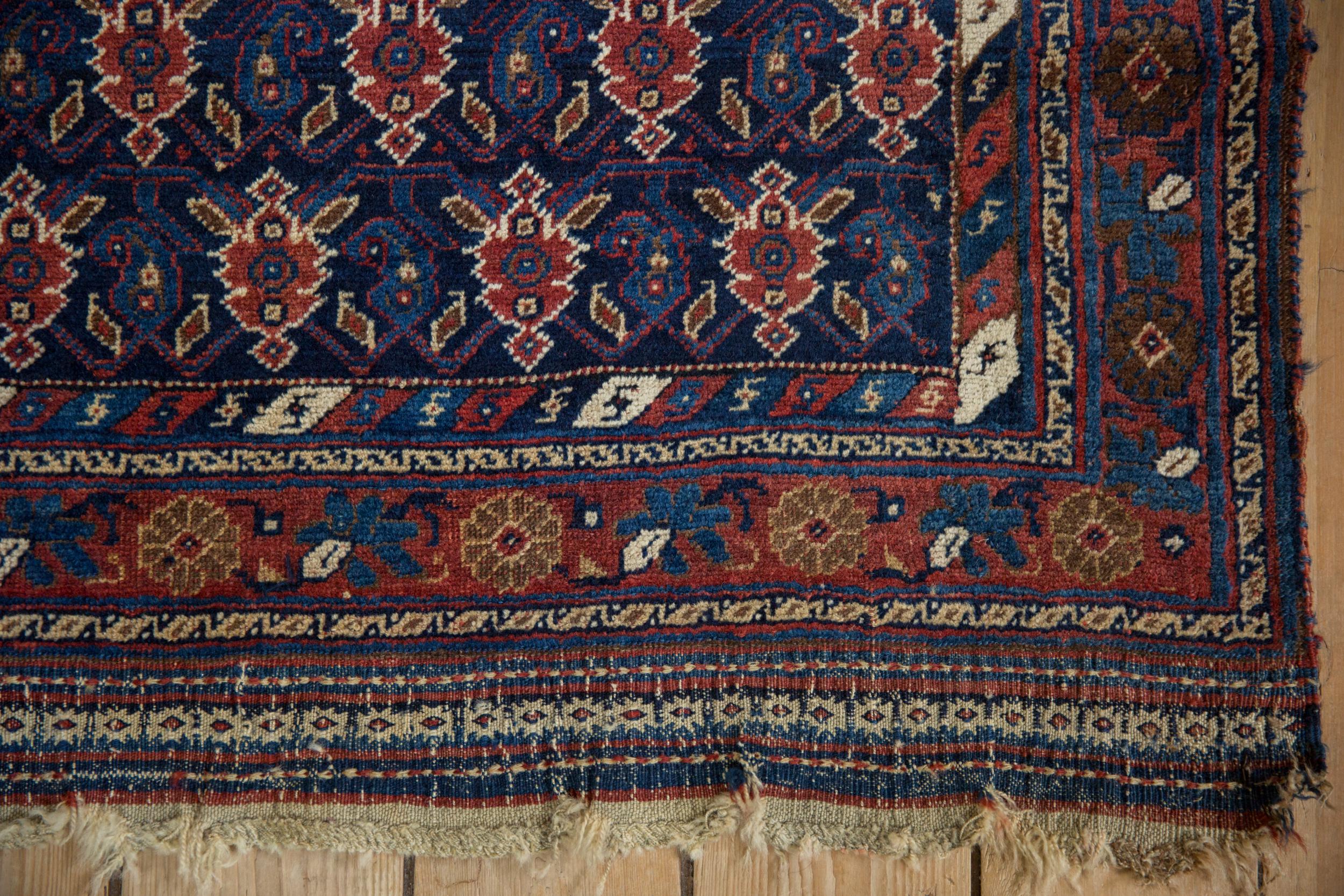 Hand-Knotted Antique Afshar Rug For Sale