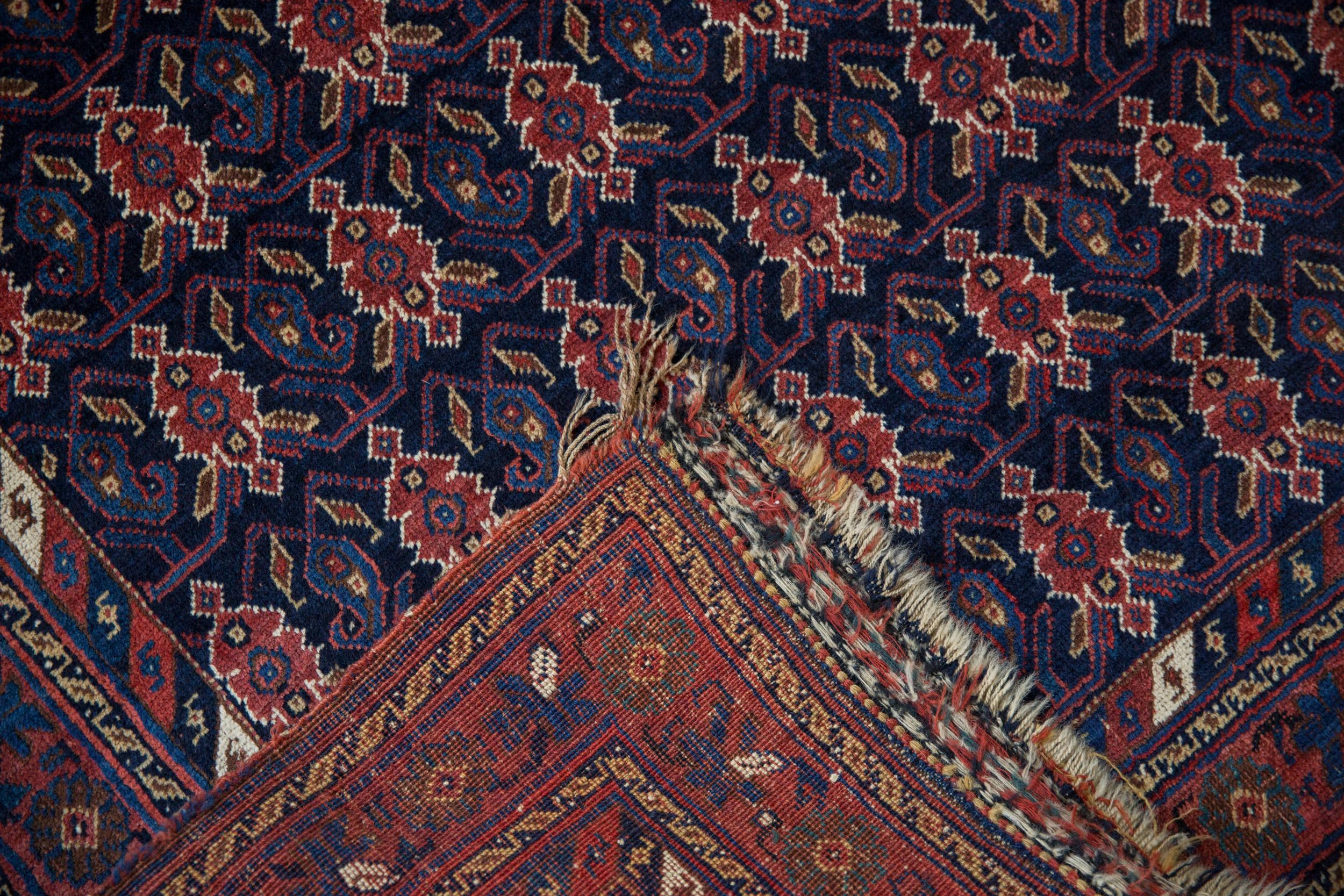 Antique Afshar Rug For Sale 1
