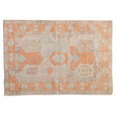 Vintage Distressed Oushak Rug