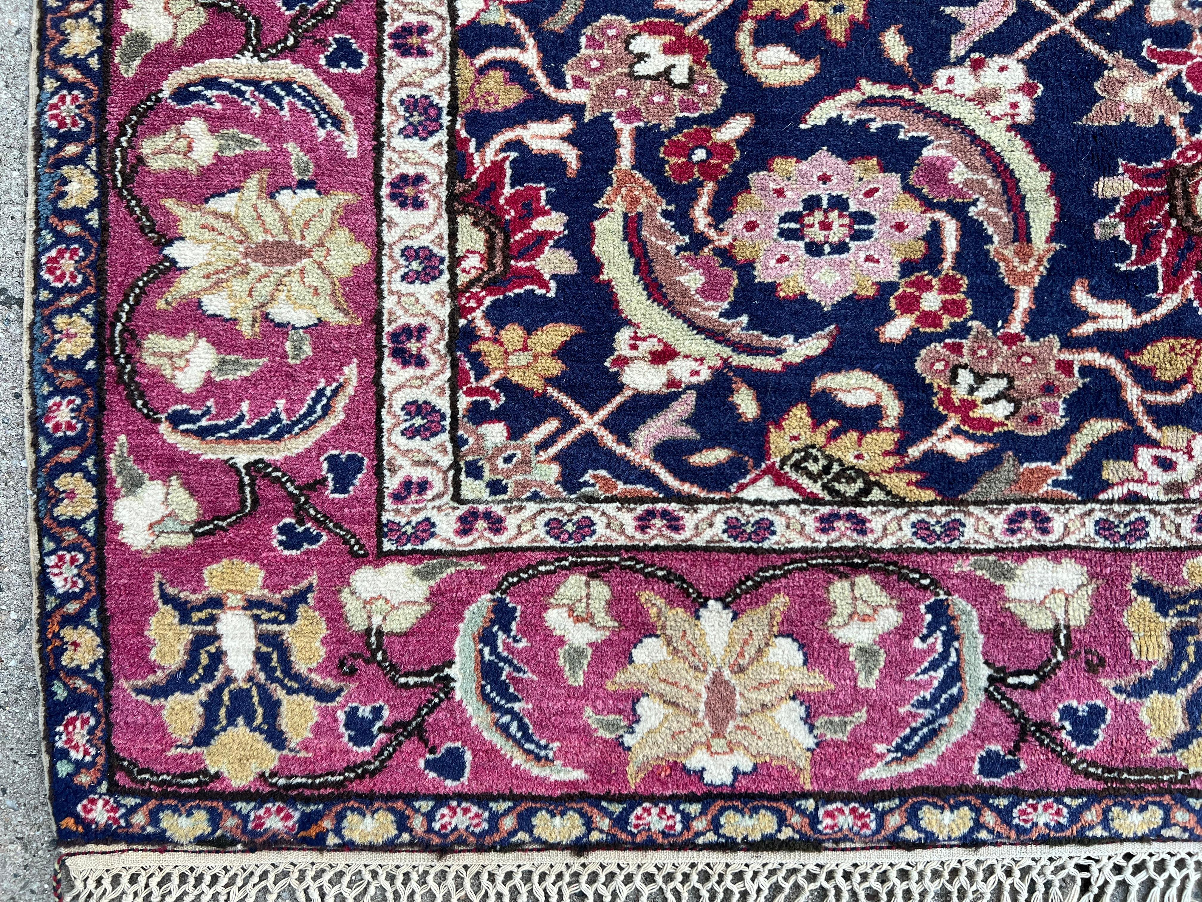 4x5.8 Ft Raro tappeto vintage fatto a mano in Turchia, Manchester Kayseri, 100% lana in vendita 2