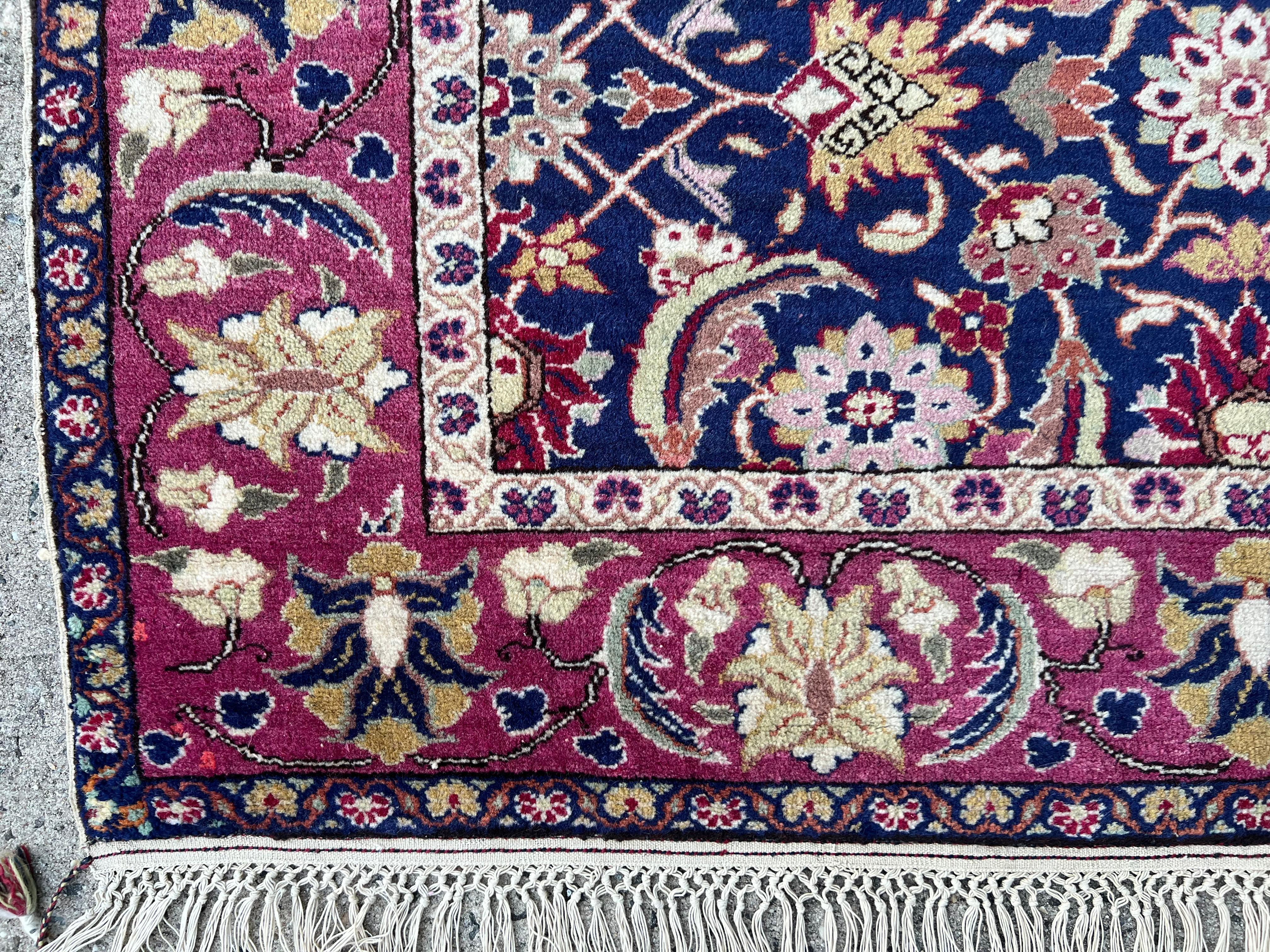 4x5.8 Ft Raro tappeto vintage fatto a mano in Turchia, Manchester Kayseri, 100% lana in vendita 4