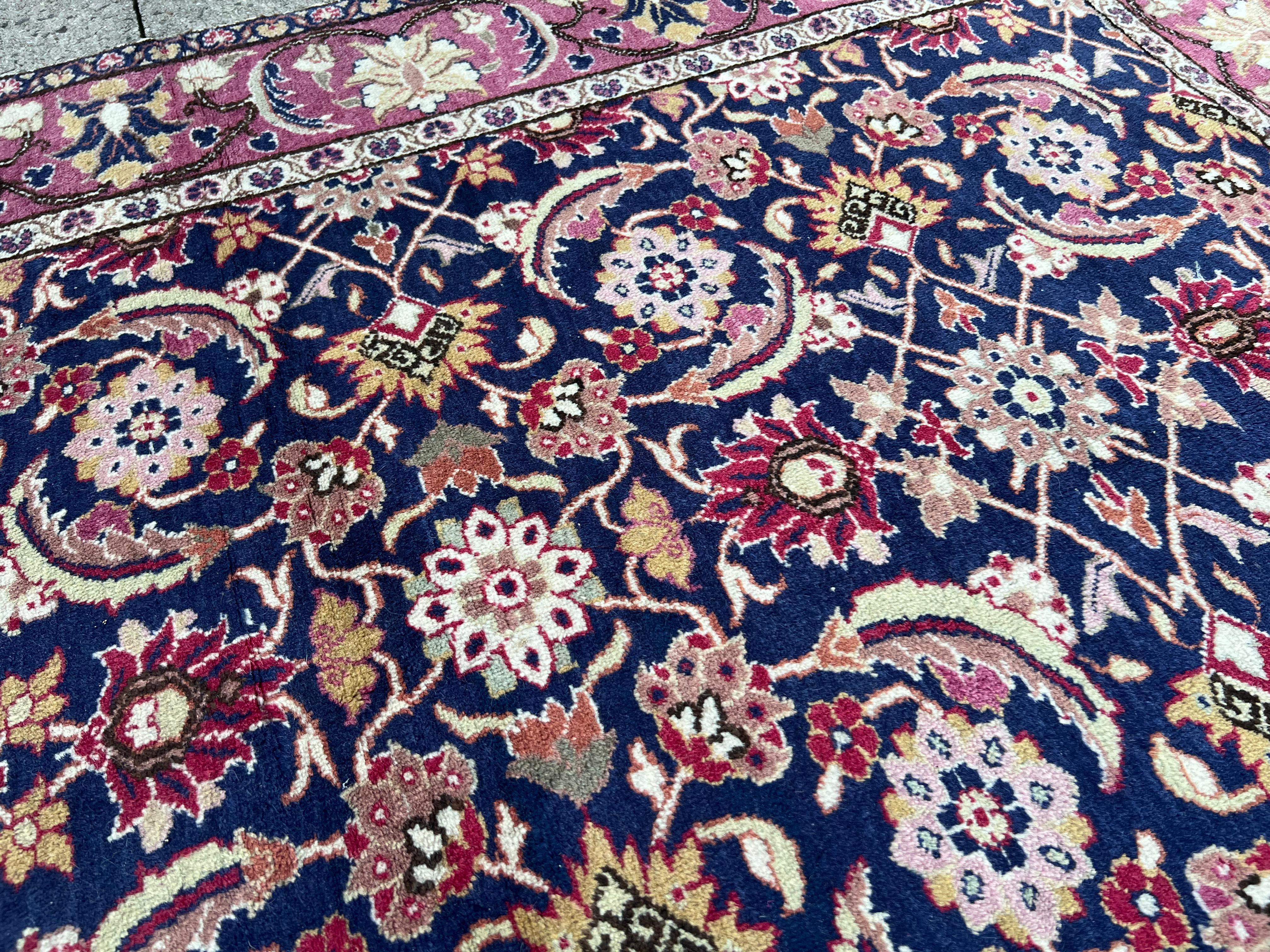 Rustico 4x5.8 Ft Raro tappeto vintage fatto a mano in Turchia, Manchester Kayseri, 100% lana in vendita