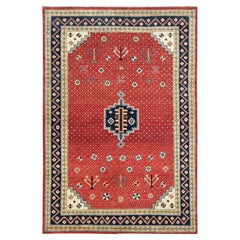 4
x5
9" Imperial Rot Spezial Kazak Wolle Handgeknüpft Läufer Orientteppich