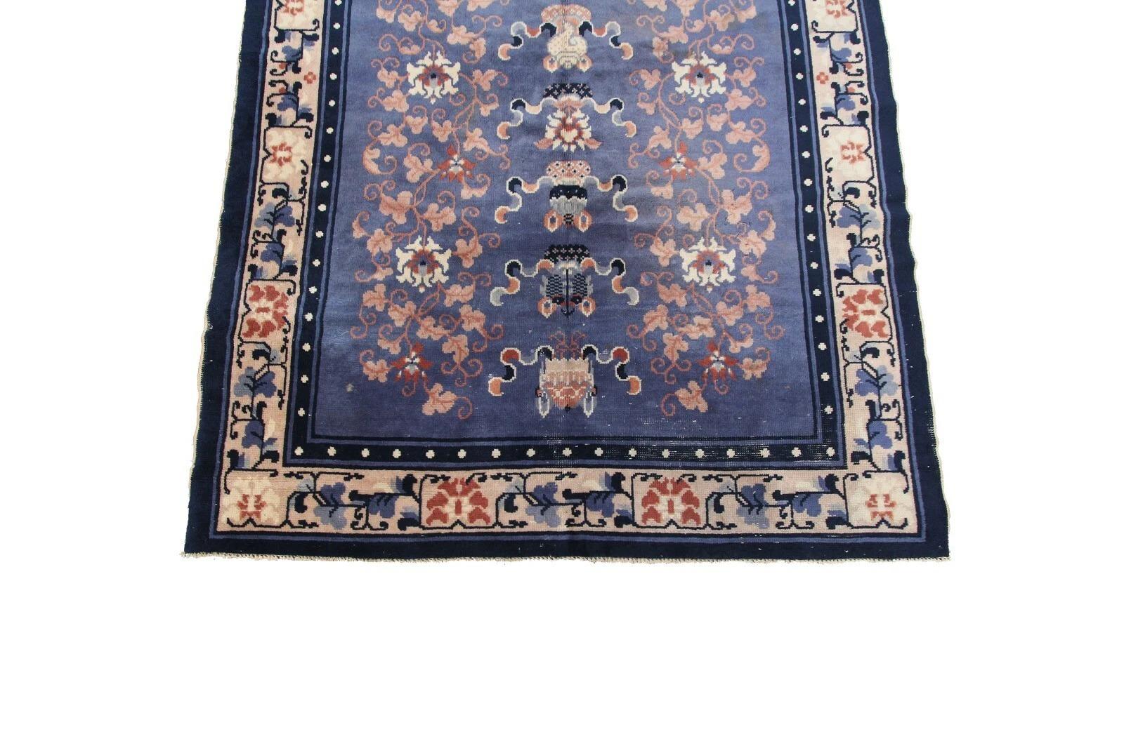 4x6 Tappeto antico Art Deco cinese 130cmx185cm Tappeto in lana Symbolic Treasures c.1900 in vendita 2