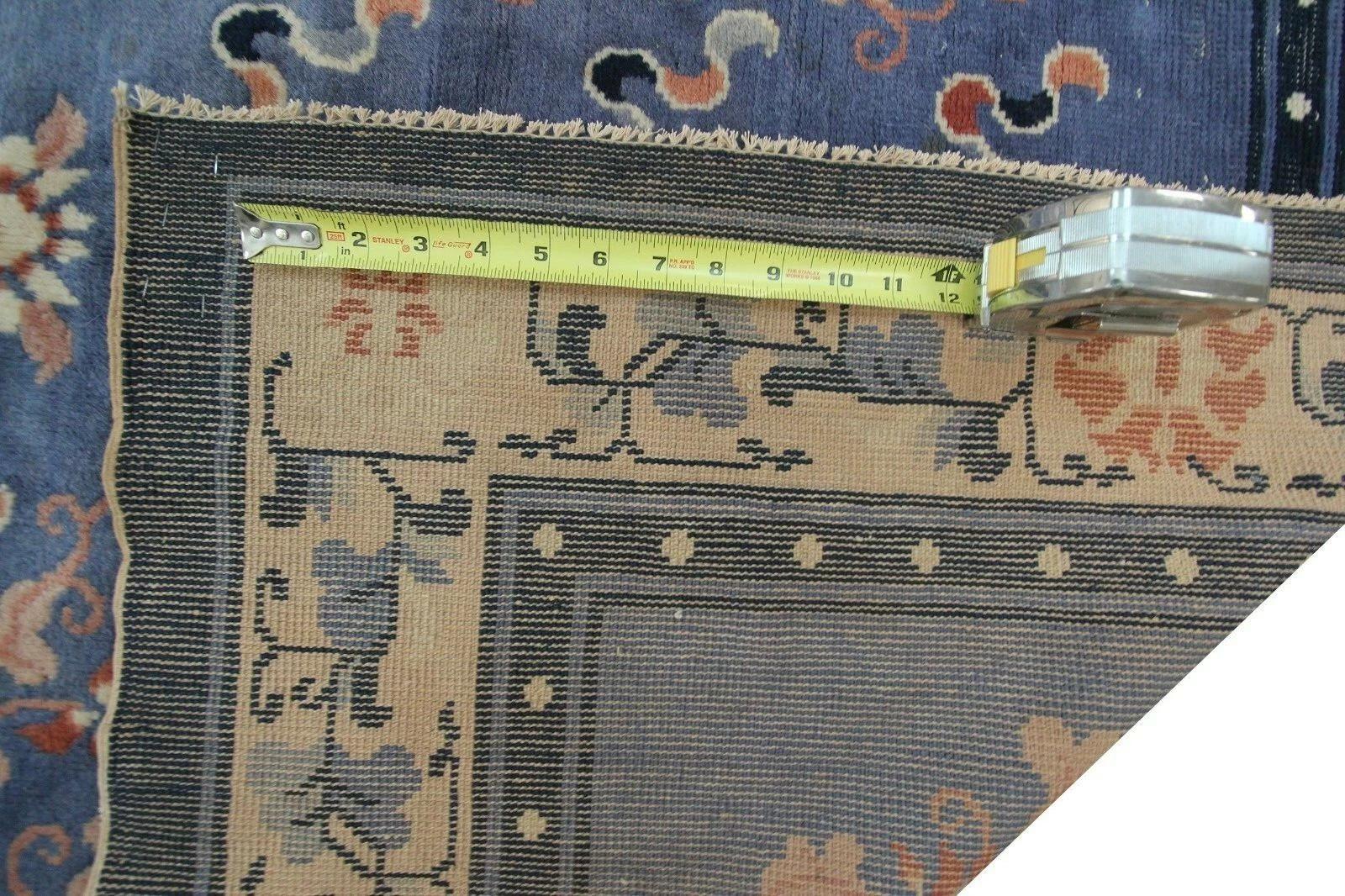 4x6 Tappeto antico Art Deco cinese 130cmx185cm Tappeto in lana Symbolic Treasures c.1900 in vendita 3