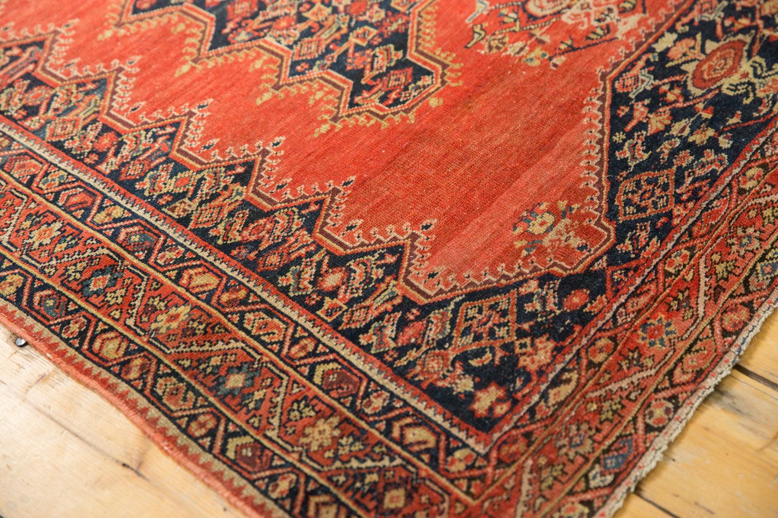 Antique Tomato Red Malayer Rug For Sale 6