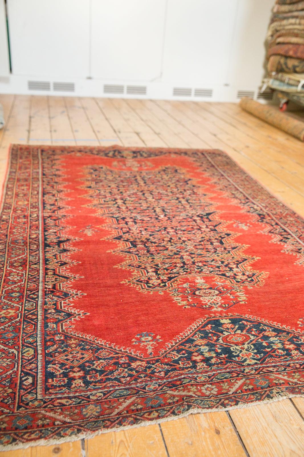 Antique Tomato Red Malayer Rug For Sale 7