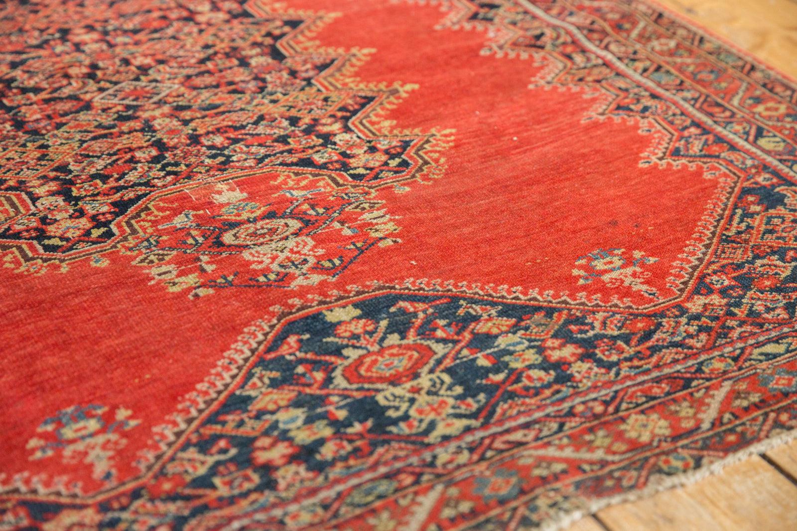 Persian Antique Tomato Red Malayer Rug For Sale