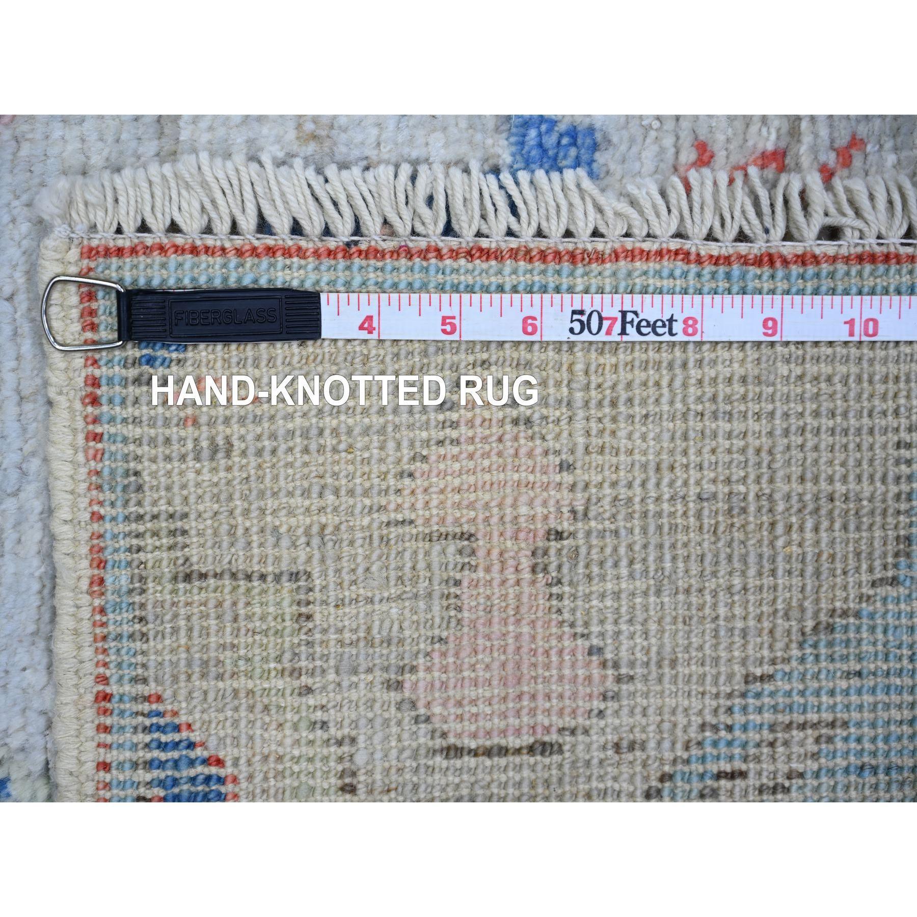 4'x6' Cloud Blue Wool Hand Knotted Anatolian Village Inspired Oriental Rug In New Condition For Sale In Carlstadt, NJ