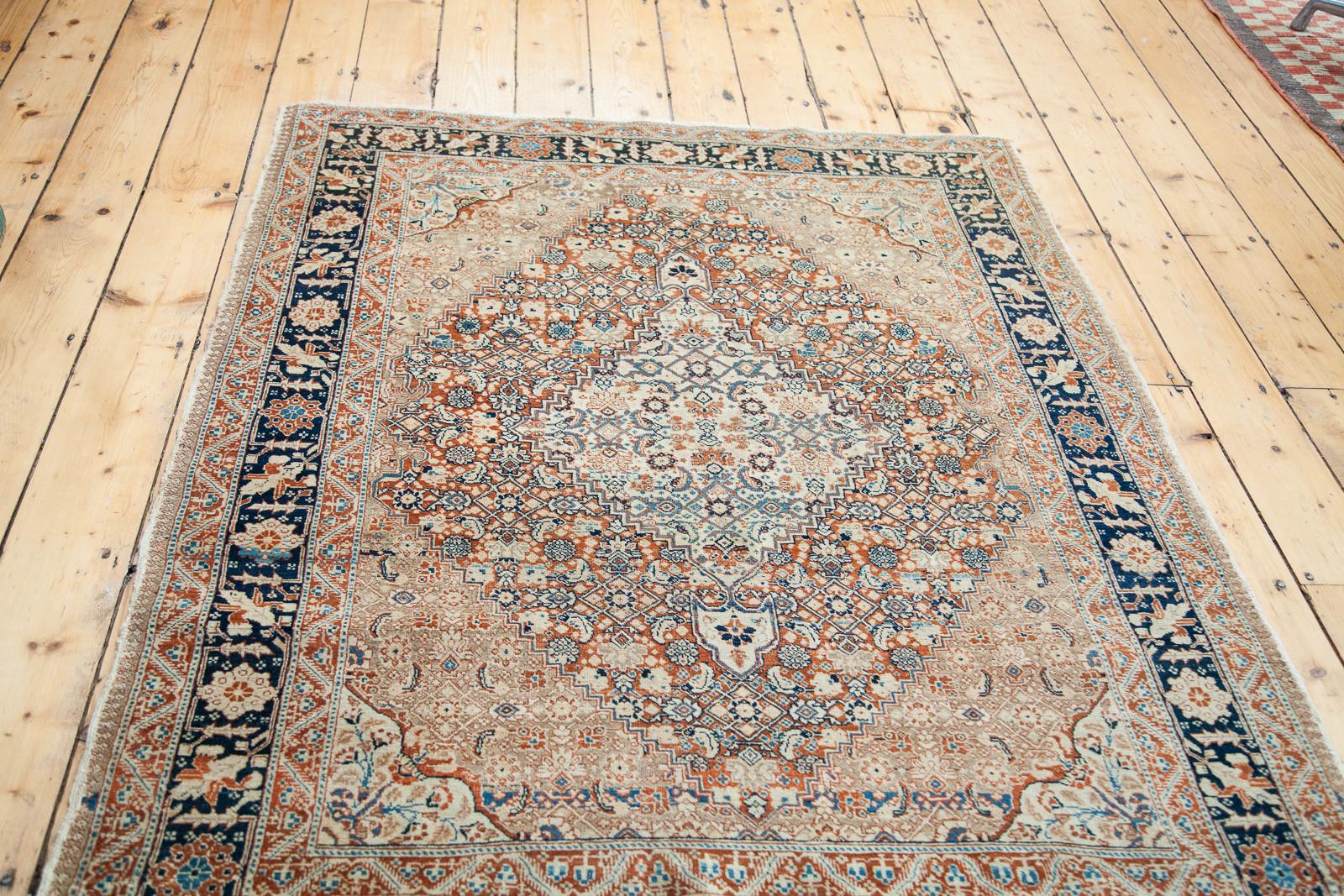 Fine Antique Tabriz Area Rug For Sale 2