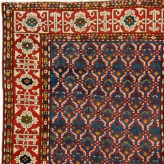 4x6 Ft Antique Caucasian Kuba Rug