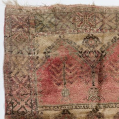 4x6 Ft Antique Central Anatolian Village Rug in Soft Plant Dyed Colors, Ca 1910