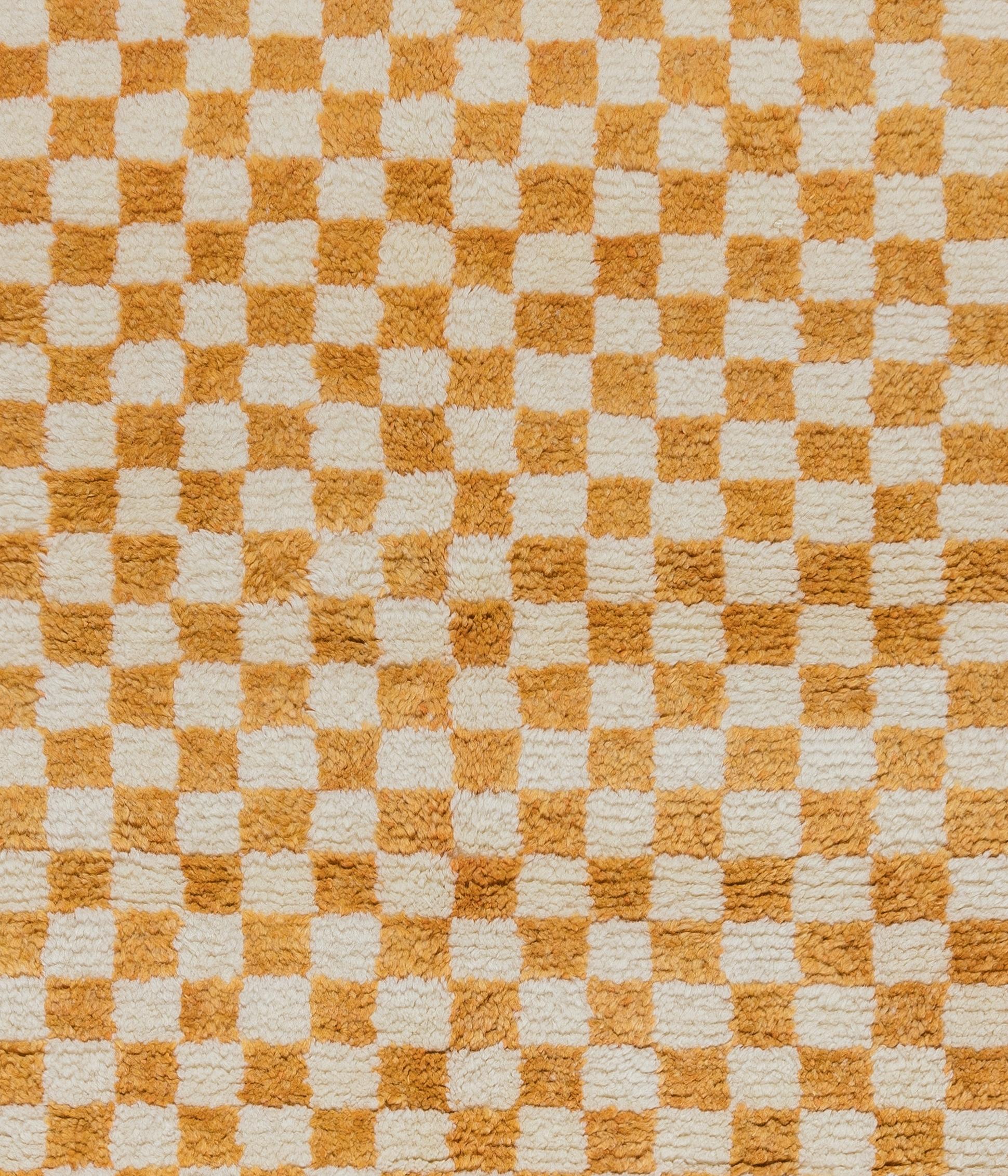 Turkish 4x6 Ft Custom Handmade Checkered Design 