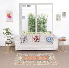 4x6 Ft Milas Rug, Country House Carpet, Floor Cover, Handmade Turkish Small Rug