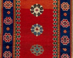 4x6 ft Datato 1870. Antico tappeto kazako caucasico, tappeto da collezione Top Shelf Prayer Rug