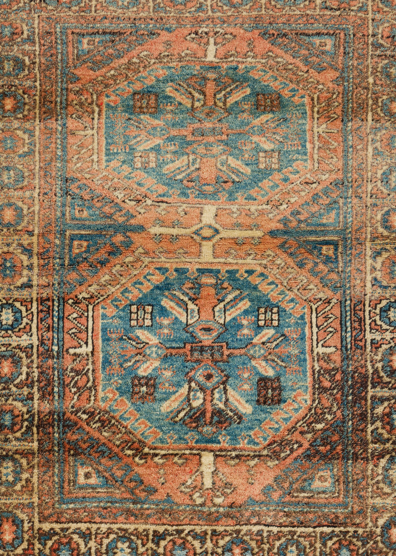 Hand-Knotted 4x6 Vintage Anatolian Nuzumla Village Wool Rug. Natural Dyes, Thick, Comfy, Cosy