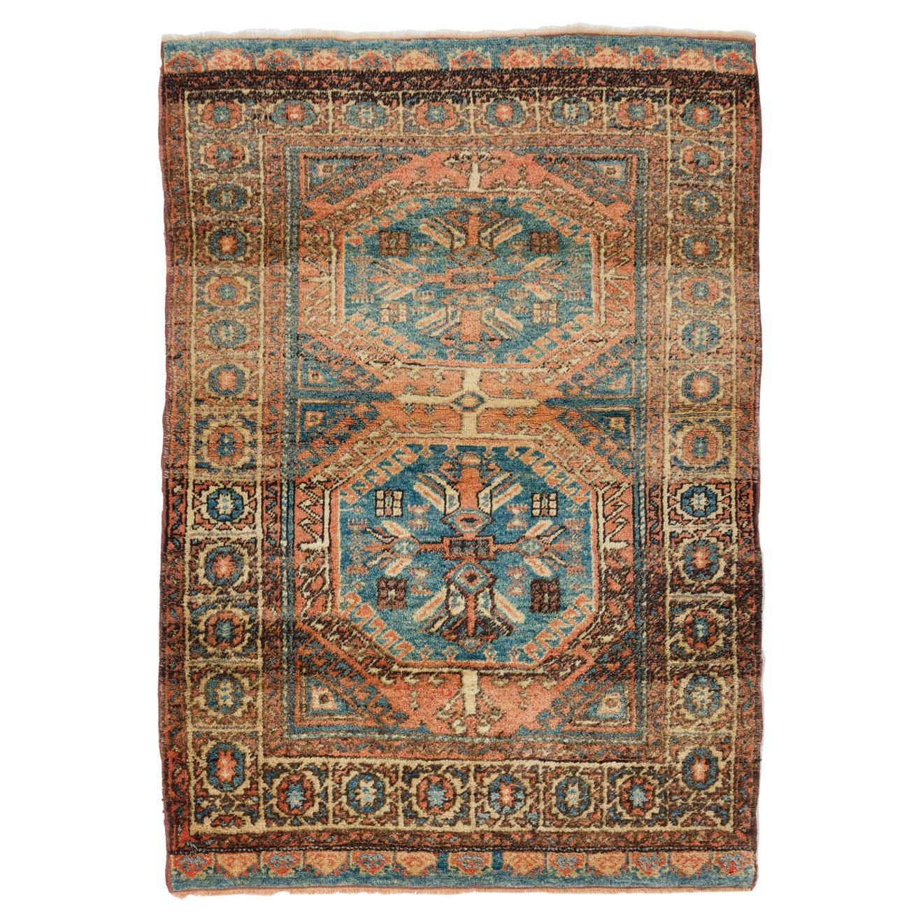 4x6 Vintage Anatolian Nuzumla Village Wool Rug. Natural Dyes, Thick, Comfy, Cosy