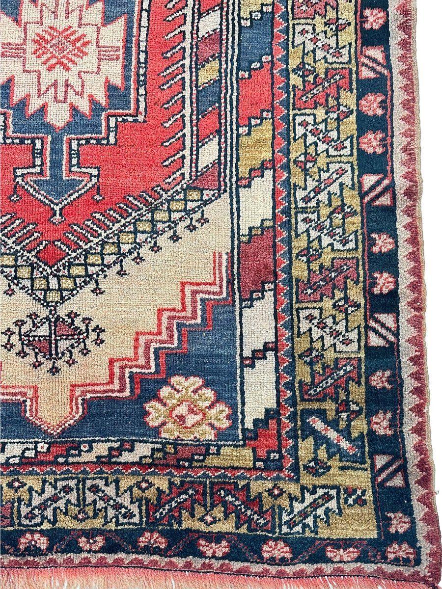 4x6 Handgeknüpfter antiker türkischer Oushak-Teppich (Türkisch) im Angebot