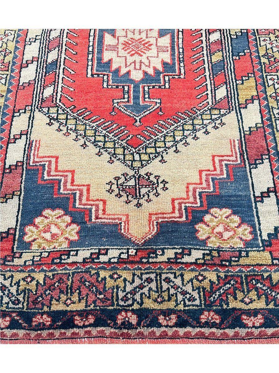 4x6 Handgeknüpfter antiker türkischer Oushak-Teppich im Zustand „Gut“ im Angebot in Dallas, TX