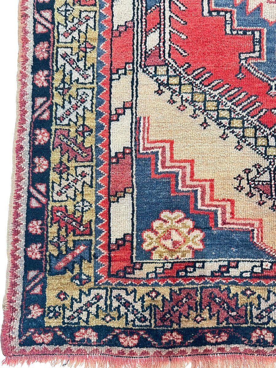 4x6 Handgeknüpfter antiker türkischer Oushak-Teppich (Mitte des 20. Jahrhunderts) im Angebot