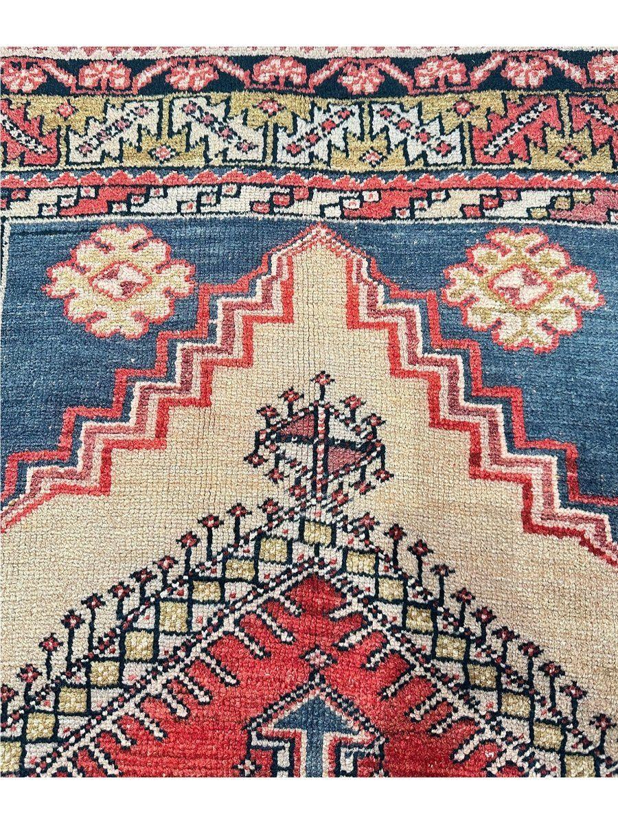 4x6 Handgeknüpfter antiker türkischer Oushak-Teppich im Angebot 1