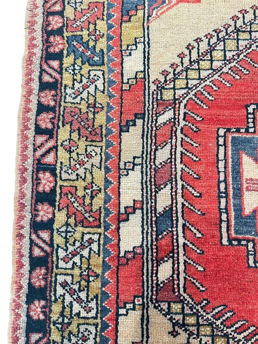 4x6 Handgeknüpfter antiker türkischer Oushak-Teppich im Angebot 2