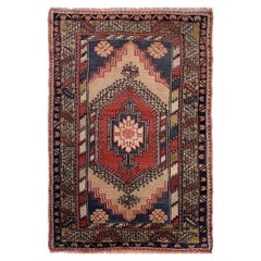 4x6 Handgeknüpfter antiker türkischer Oushak-Teppich