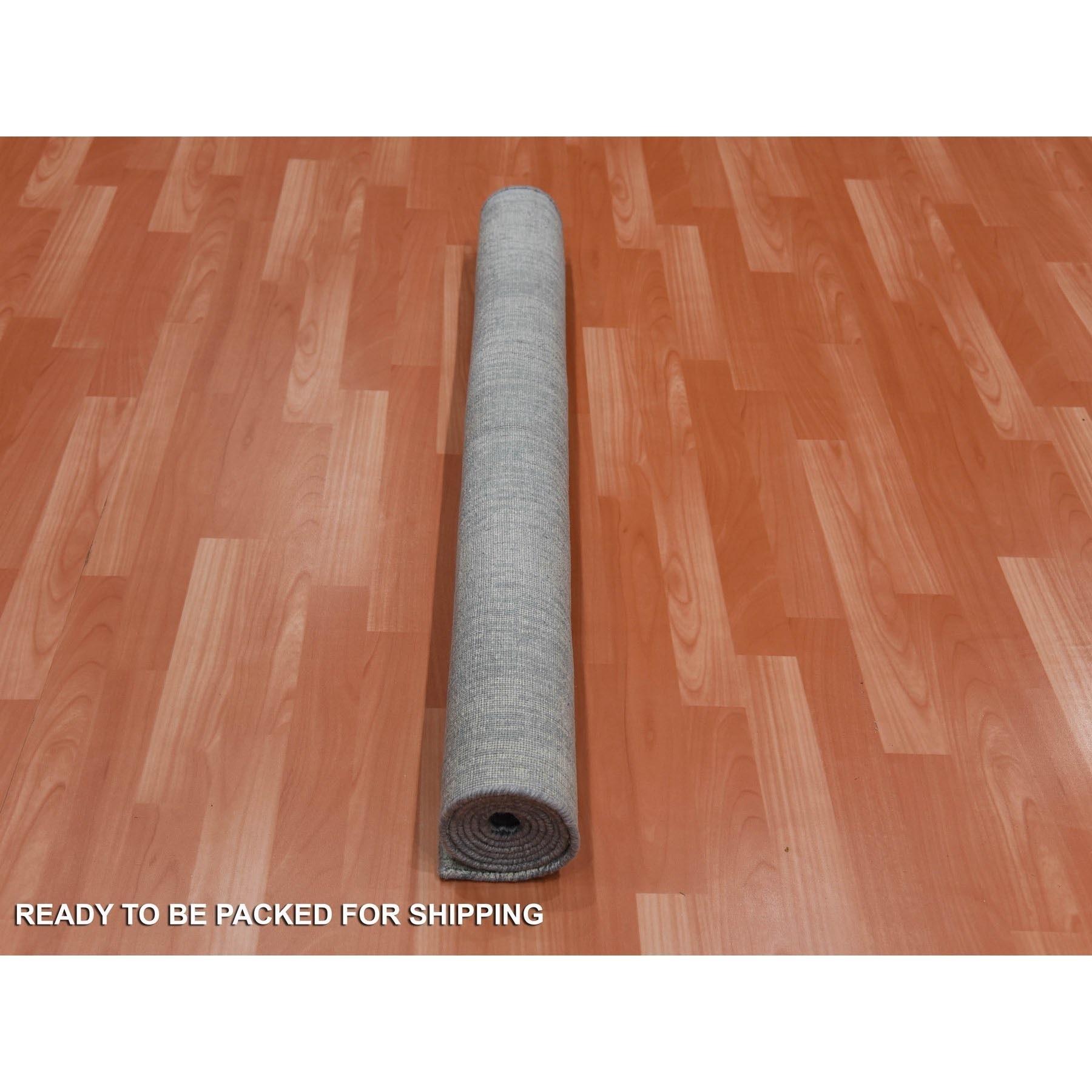 4'x6' Handgeknüpftes Vertikales Ombre Design Reine Seide mit strukturierter Wolle Teppich im Zustand „Neu“ im Angebot in Carlstadt, NJ
