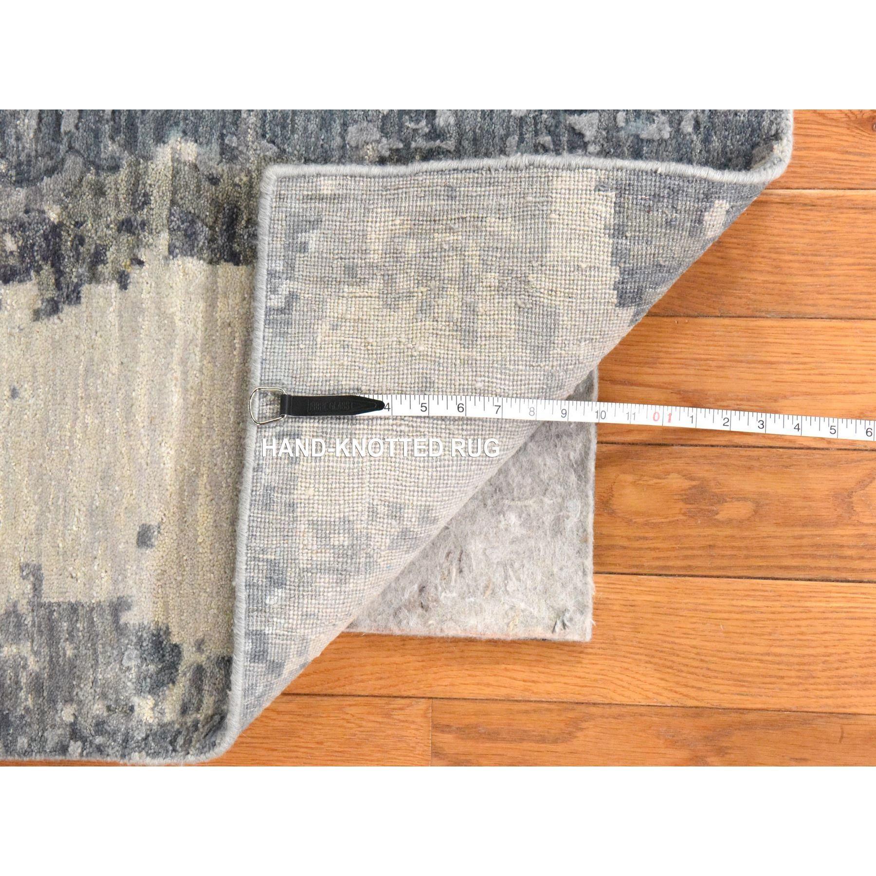 Tappeto orientale 4'x6' Nevada Gray Galaxy Design 100% Lana Annodato a Mano In condizioni Nuovo in vendita a Carlstadt, NJ