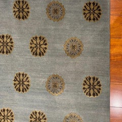 Tappeto Ocean 4'x6' in lana annodata a mano - Design Modern Coastal