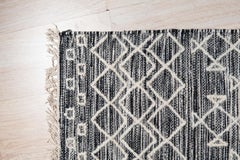 4x6 Penelope Kilim Brown Diamond Geometric Handmade Wool Carpet Rug