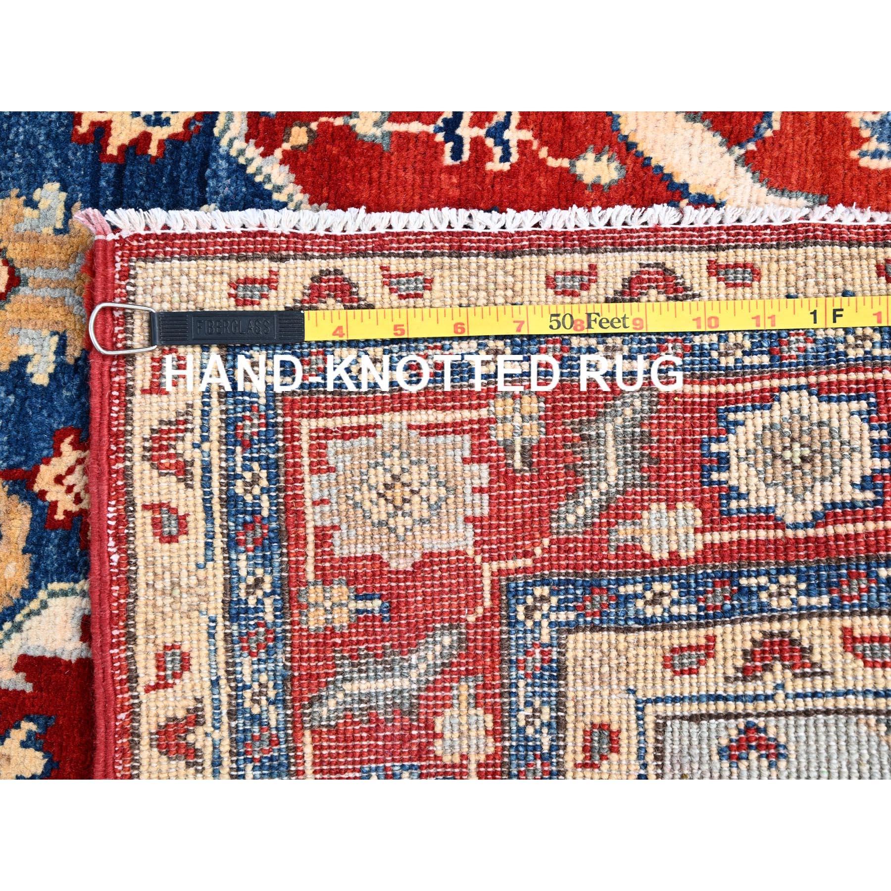 Contemporary 4'x6' Red Serapi Heriz Design Soft Wool Hand Knotted Oriental Rug For Sale